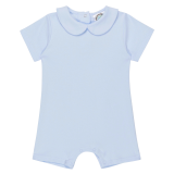 Blank Boy's Short Sleeved Peter Pan Romper